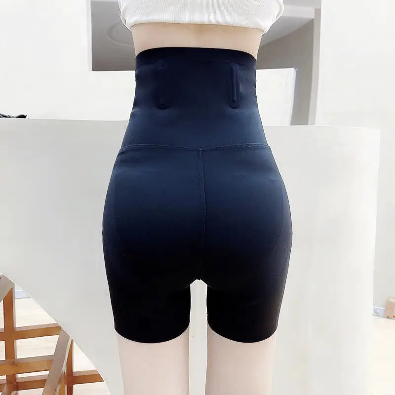 Black High Waist Breasted Yoga Pants for Women - Image 6