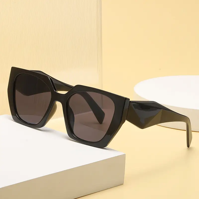 Women UV400 Cat-Eye Sunglasses Black - Image 14