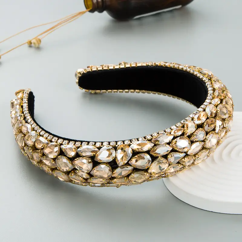 European Rhinestone Hair Hoop for Women