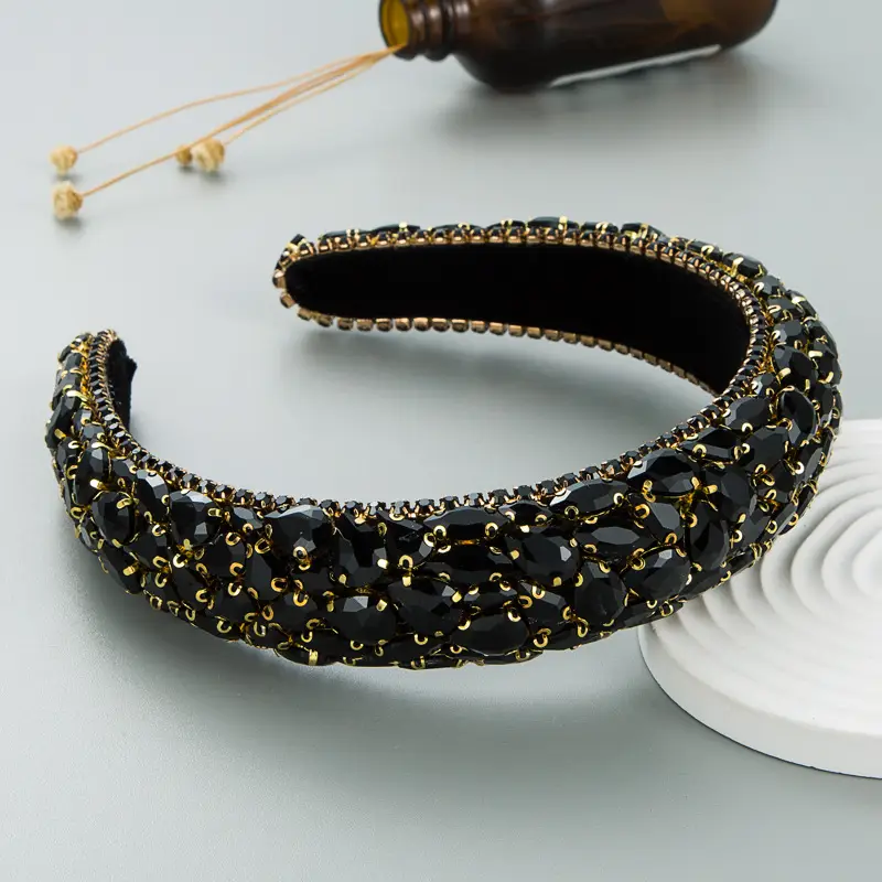 European Rhinestone Hair Hoop for Women