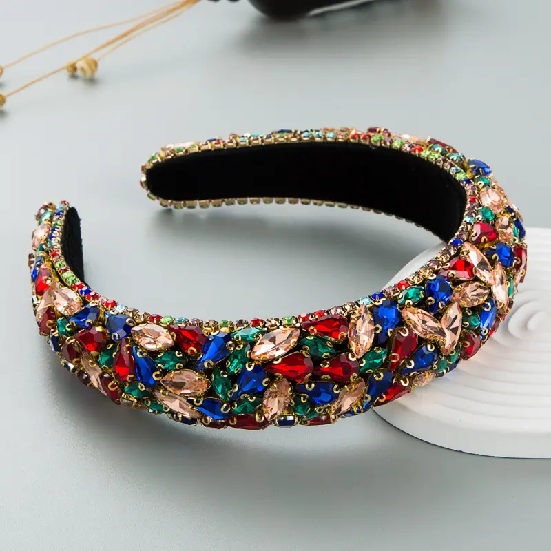 European Rhinestone Hair Hoop for Women