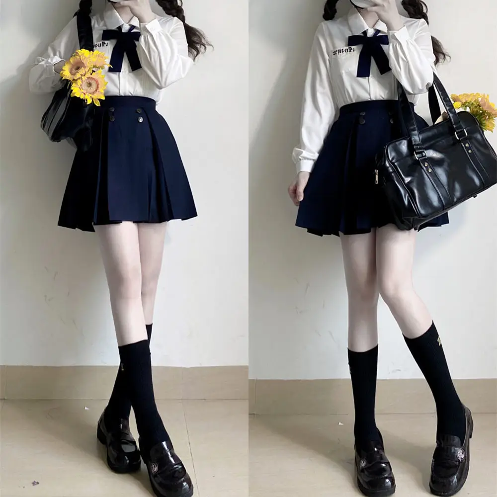 Qing Ying University Embroidered V-Neck Shirt with Bow - Image 7