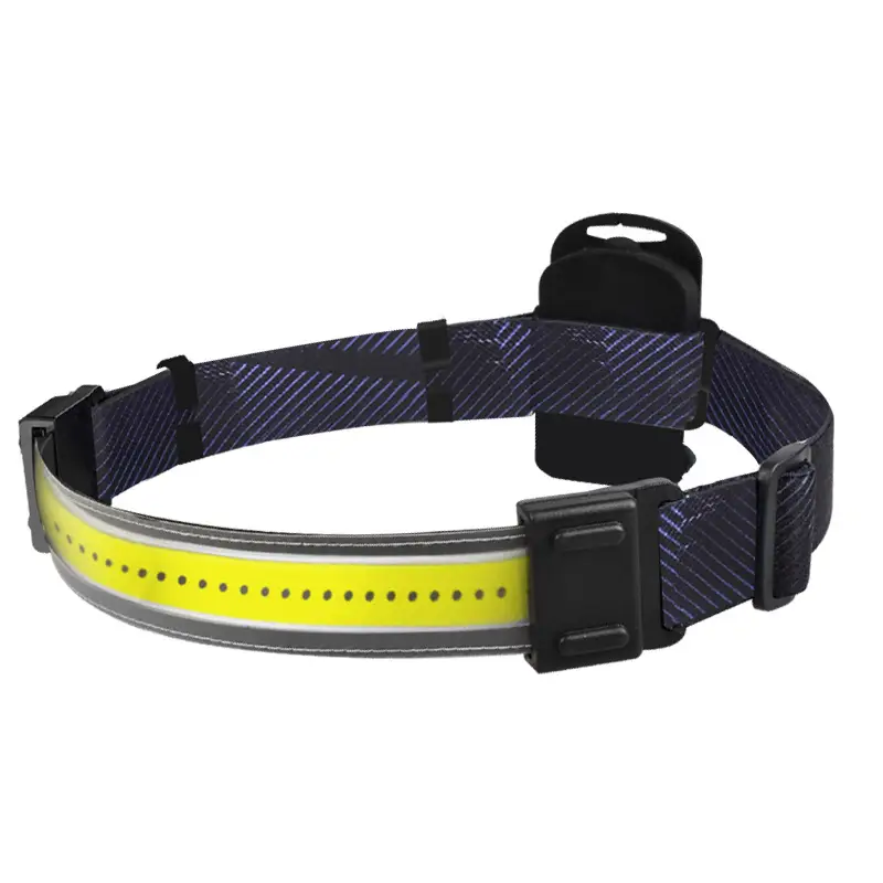 Rechargeable Head-mounted Flashlight with Yellow Band