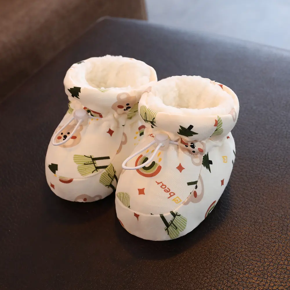 Baby Cotton Warm Shoes for Kids 0-3M Winter Soft Sole