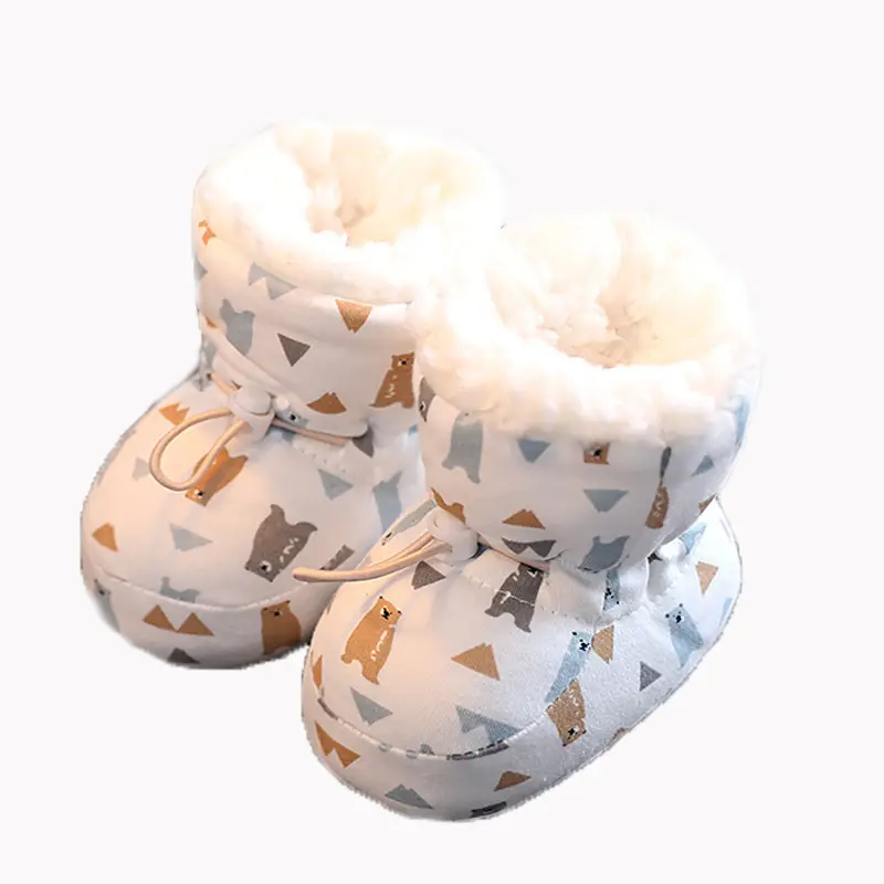 Baby Cotton Warm Shoes for Kids 0-3M Winter Soft Sole