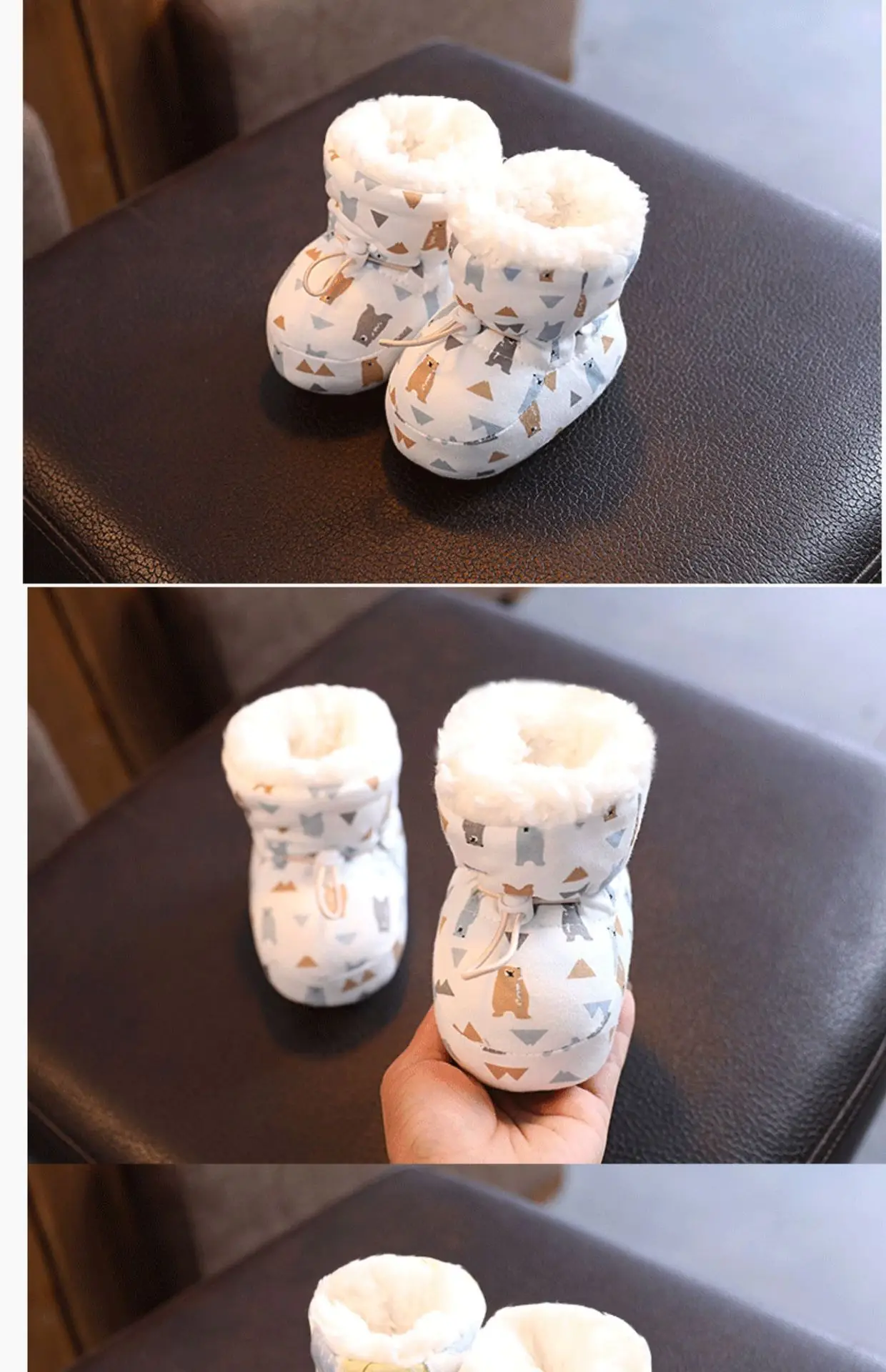 Baby Cotton Warm Shoes for Kids 0-3M Winter Soft Sole — feature 13