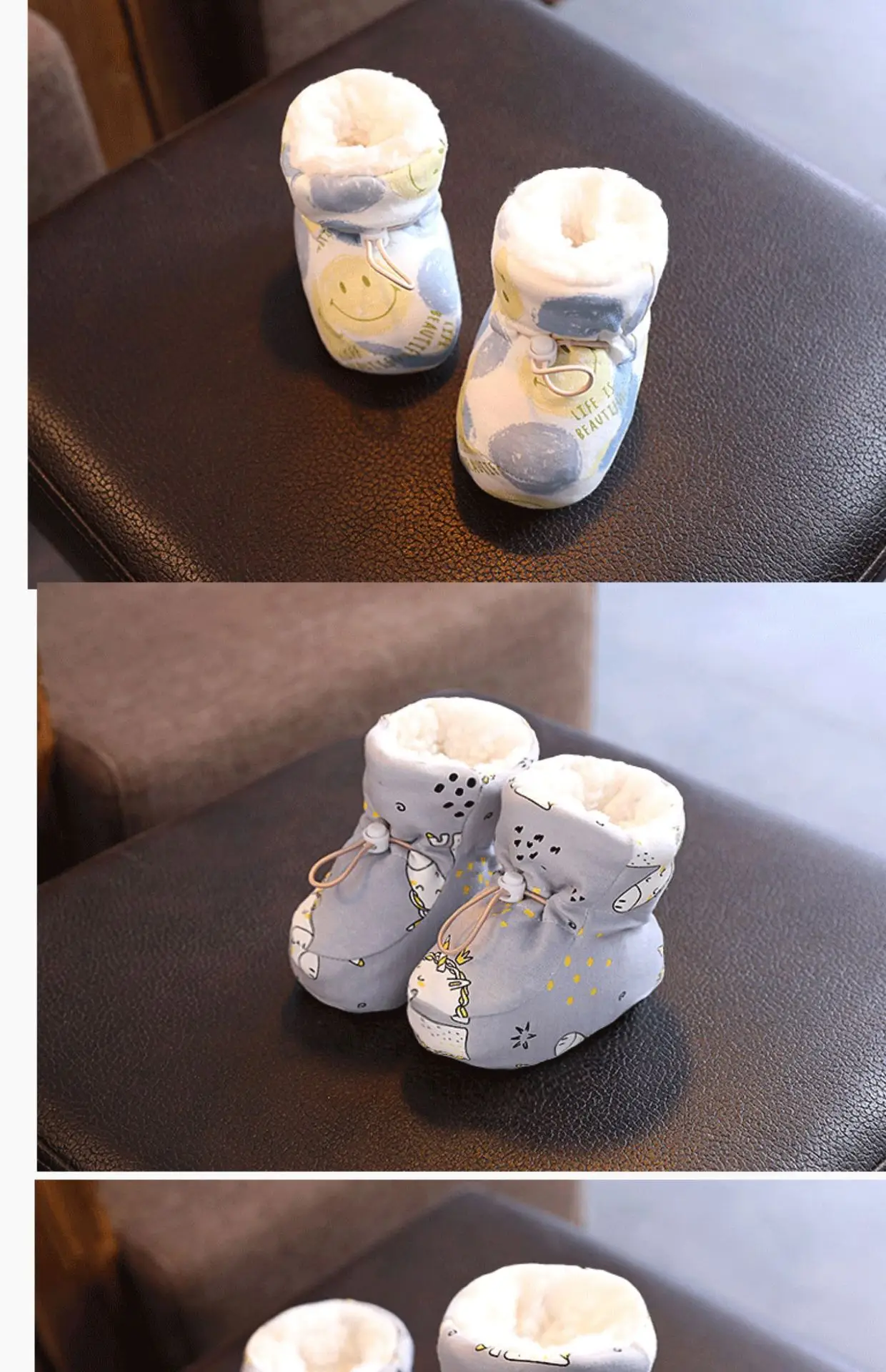Baby Cotton Warm Shoes for Kids 0-3M Winter Soft Sole — feature 15