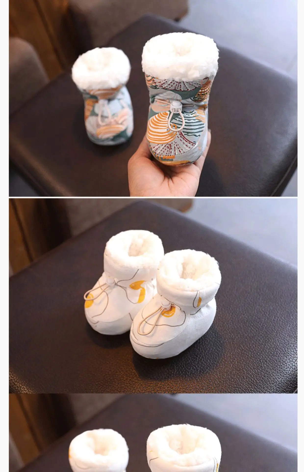 Baby Cotton Warm Shoes for Kids 0-3M Winter Soft Sole — feature 19