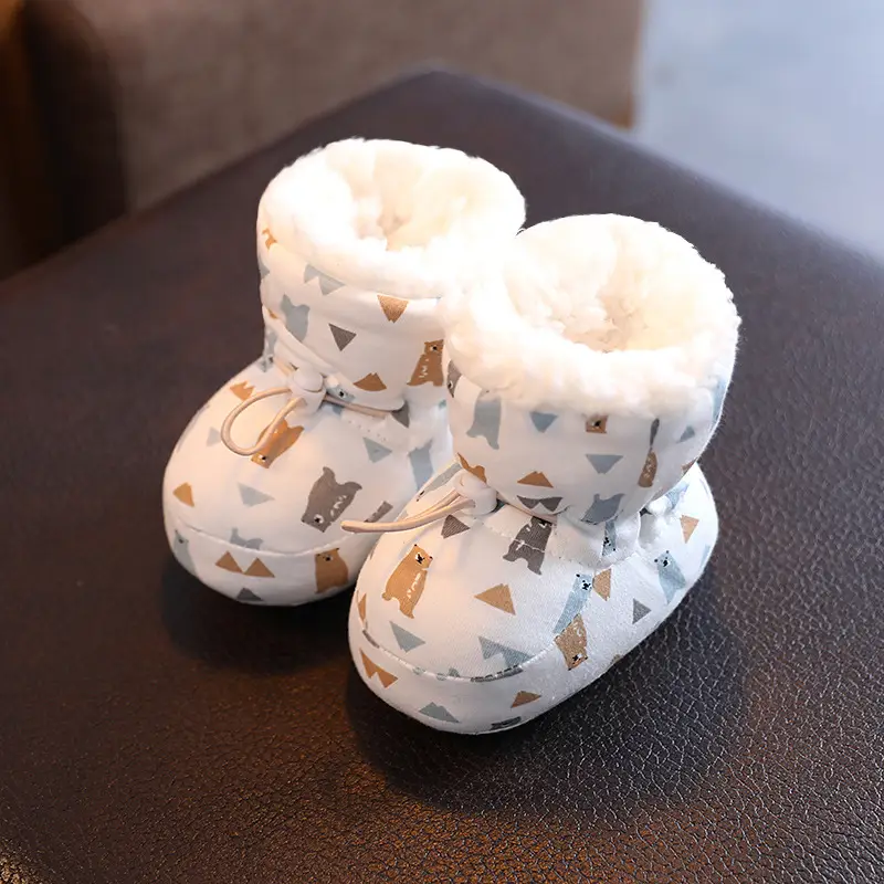 Baby Cotton Warm Shoes for Kids 0-3M Winter Soft Sole