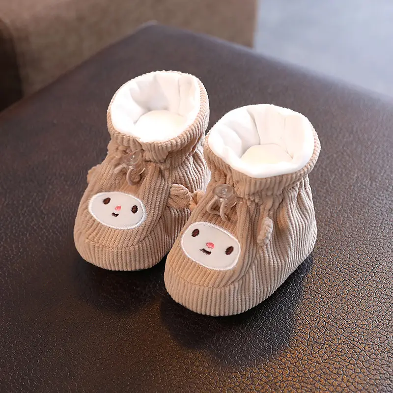 Pink Cartoon Baby Shoes for 0-3 Months