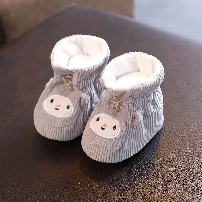 Pink Cartoon Baby Shoes for 0-3 Months