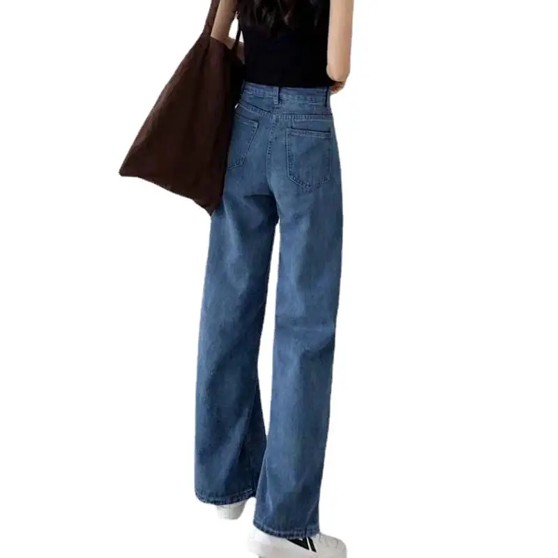 Women Loose Straight Leg Jeans High Waist Slimming 2024