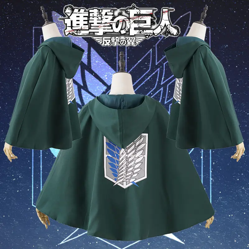 Hulk Hooded Cloak Green Cartoon Costume