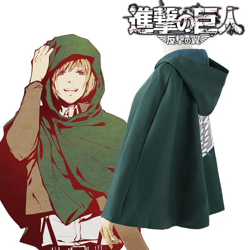 Hulk Hooded Cloak Green Cartoon Costume