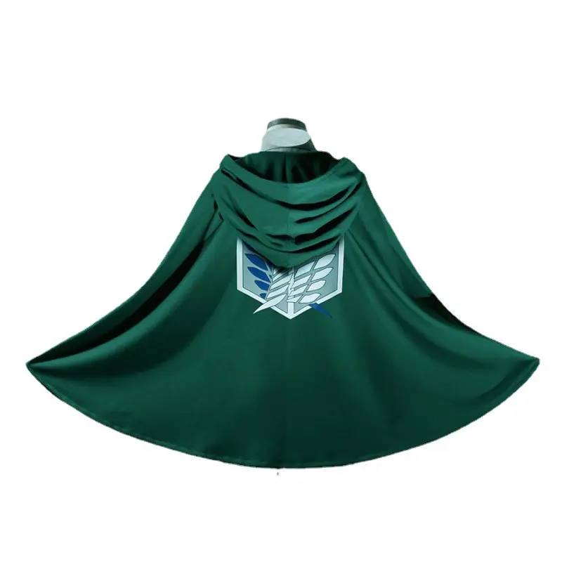 Hulk Hooded Cloak Green Cartoon Costume
