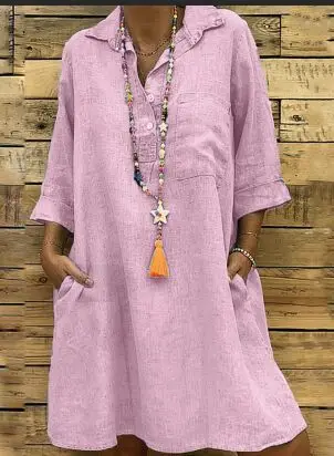 2024 Grey 3/4 Sleeve Collar Shirt Large - Image 2