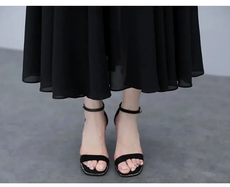 Black Sleeveless French Style Dress for Women — feature 16