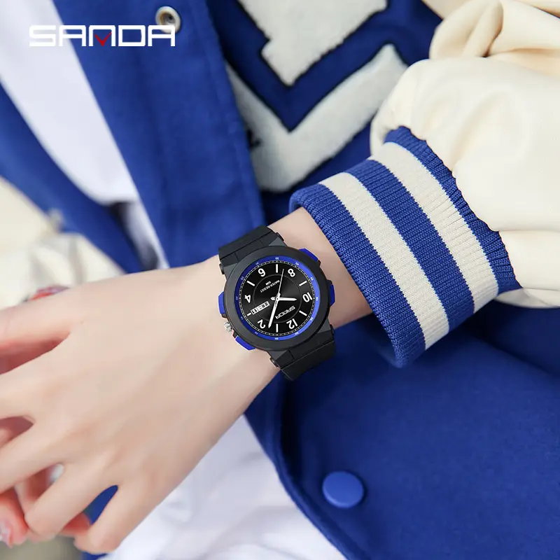 Sanda Luminous Cross-Border Watch for Kids Waterproof Dual Calendar - Image 18