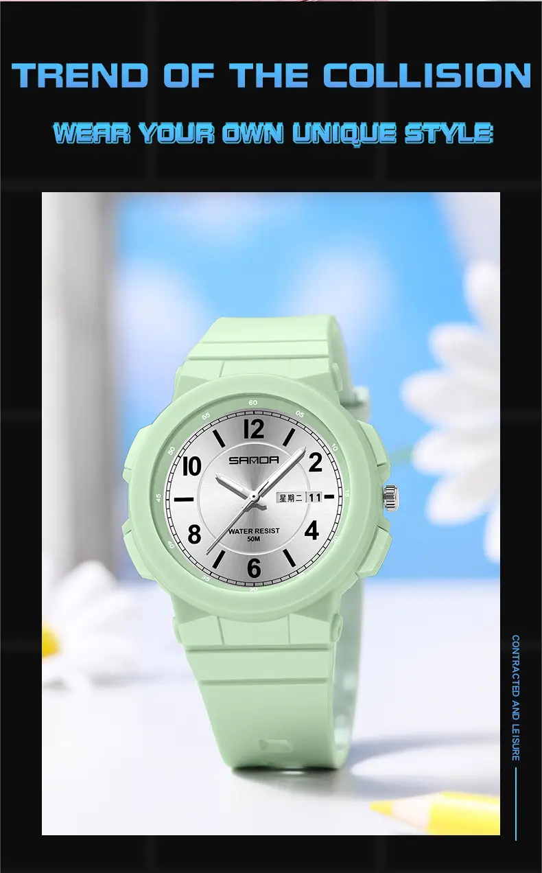 Sanda Luminous Cross-Border Watch for Kids Waterproof Dual Calendar — feature 44