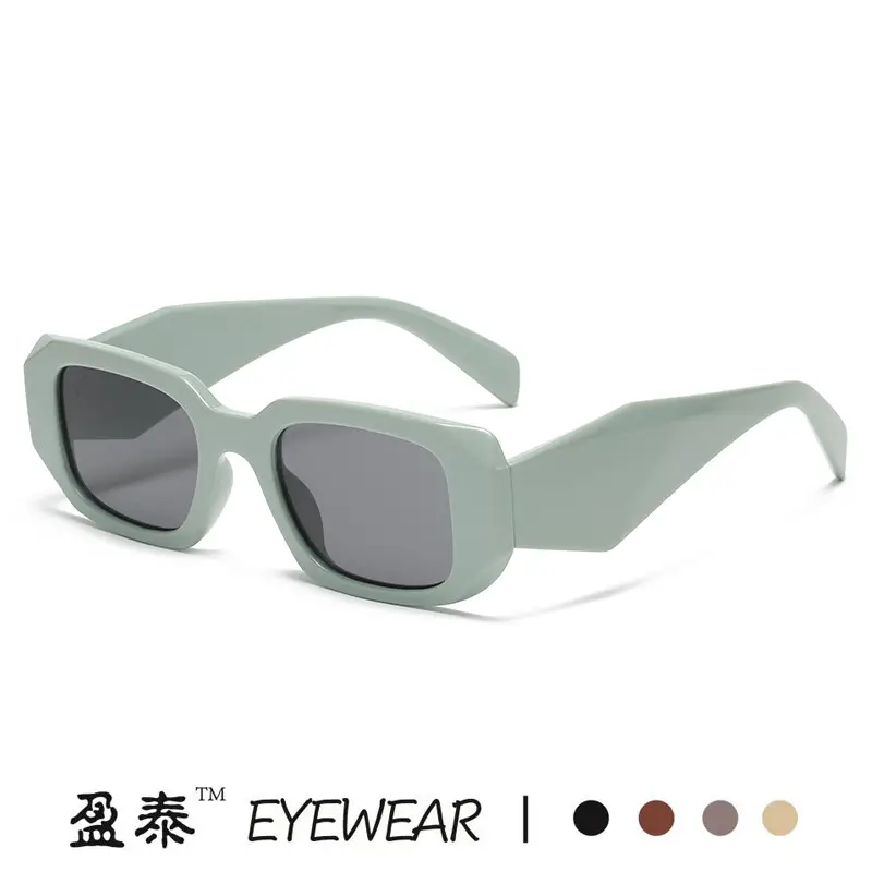 White Black Asymmetrical Sunglasses for Men Women