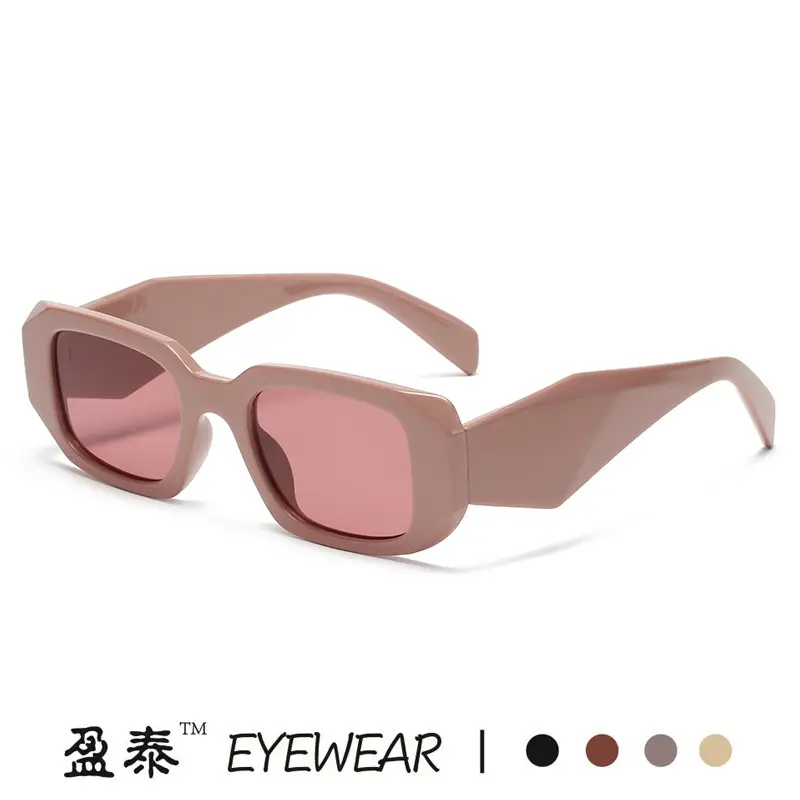 White Black Asymmetrical Sunglasses for Men Women