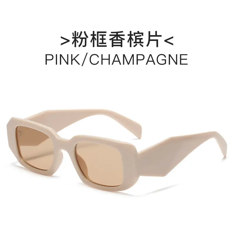 White Black Asymmetrical Sunglasses for Men Women