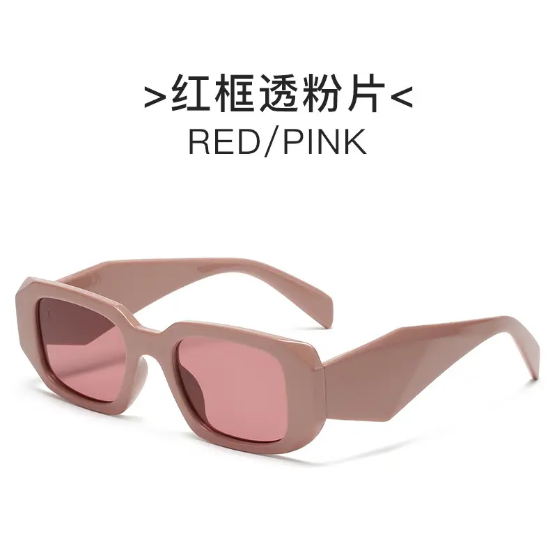 White Black Asymmetrical Sunglasses for Men Women