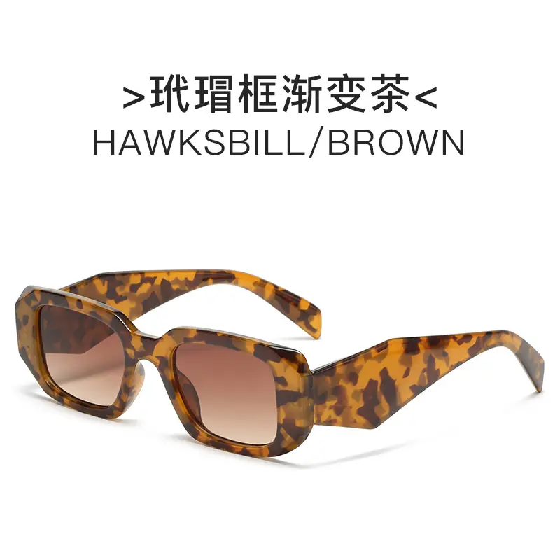 White Black Asymmetrical Sunglasses for Men Women