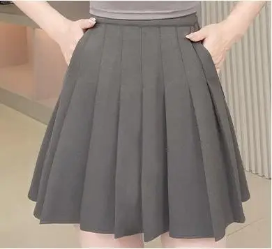 2023 Summer Pink Pleated Skirt Women Length 40cm - Image 10