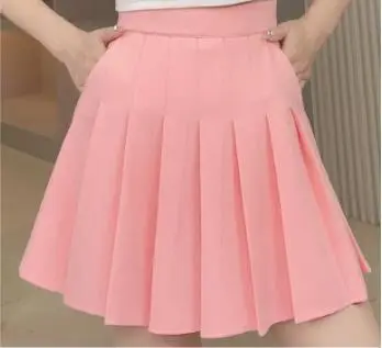 2023 Summer Pink Pleated Skirt Women Length 40cm - Image 9