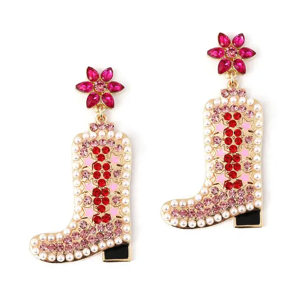 Cute Bicycle Charm with Pearl & Diamond Earrings — feature 29