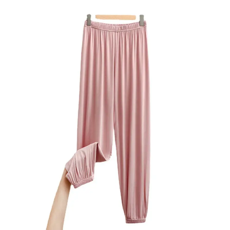 Women's Modal Ankle Pants Large Spring Summer Loose Lazy Home Pants High Waist Slimming - Image 13