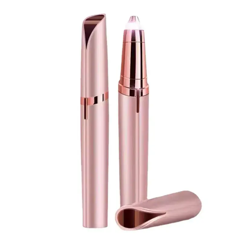 Electric Eyebrow Trimmer Rechargeable Rose Gold