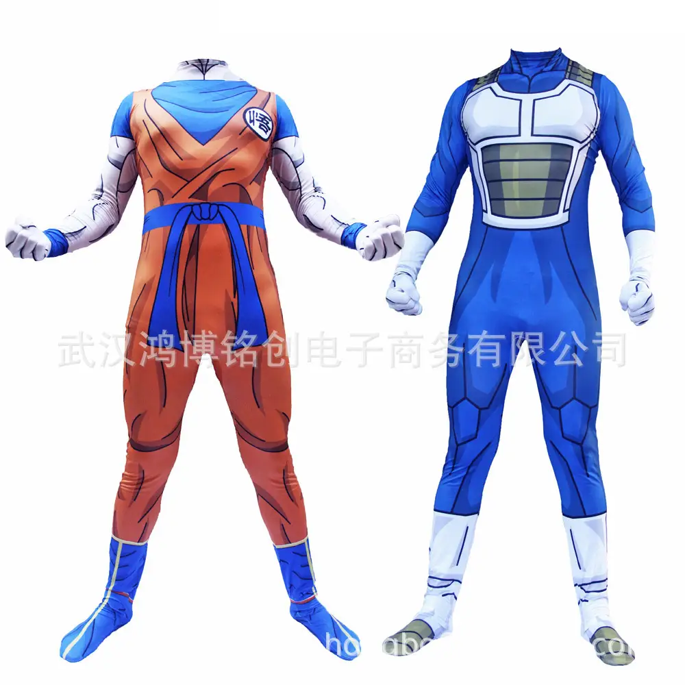Goku Super Saiyan Dragon Ball One-Piece Bodysuit Cosplay Costume - Image 7