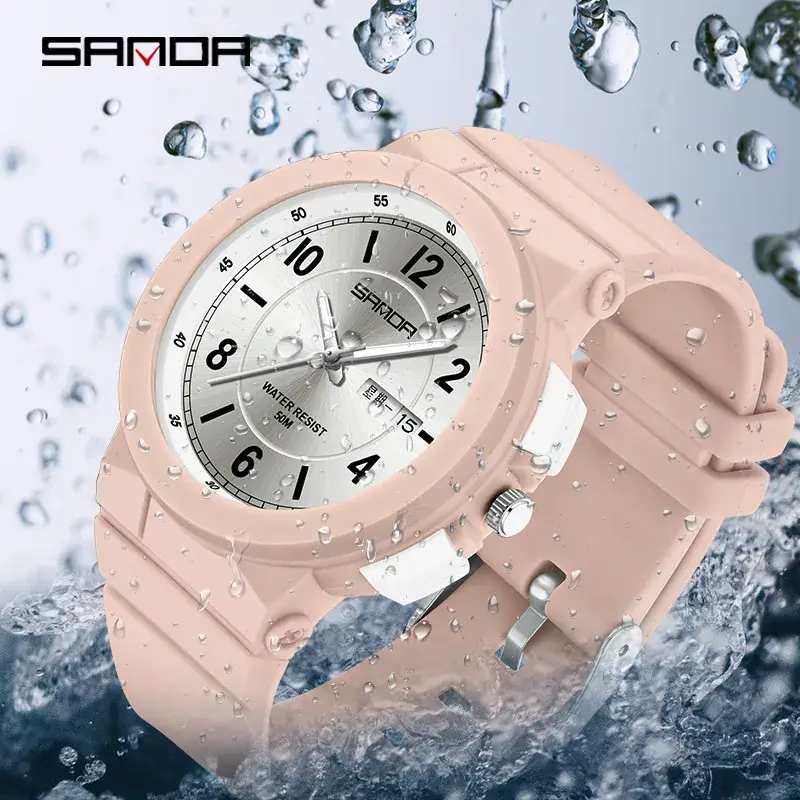 Sanda New Style Single Movement Double Calendar Watch for Men Women - Image 8