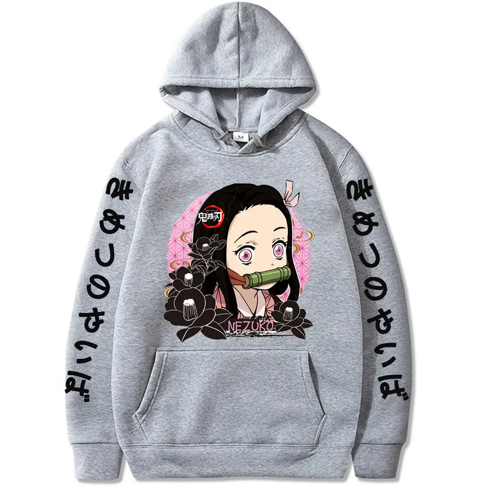 Demon Slayer Hoodie Yellow Ghost Blade Print - Image 5
