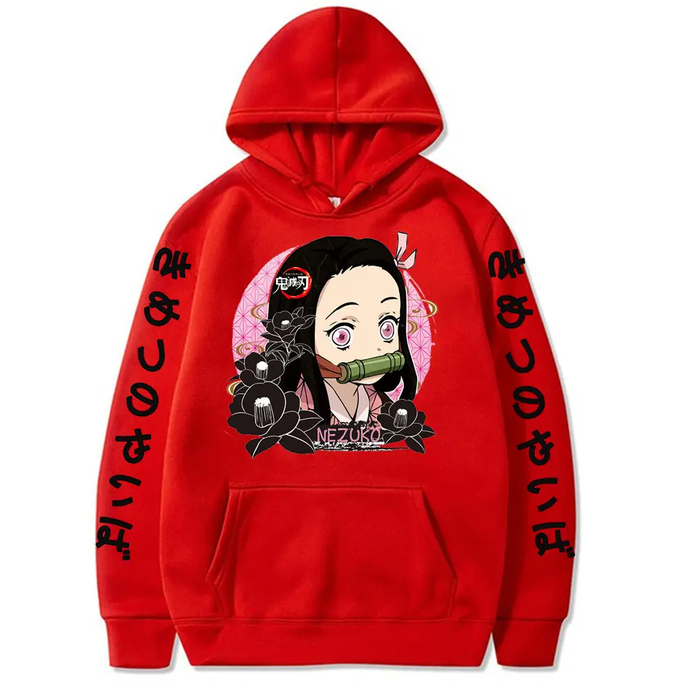 Demon Slayer Hoodie Yellow Ghost Blade Print - Image 4