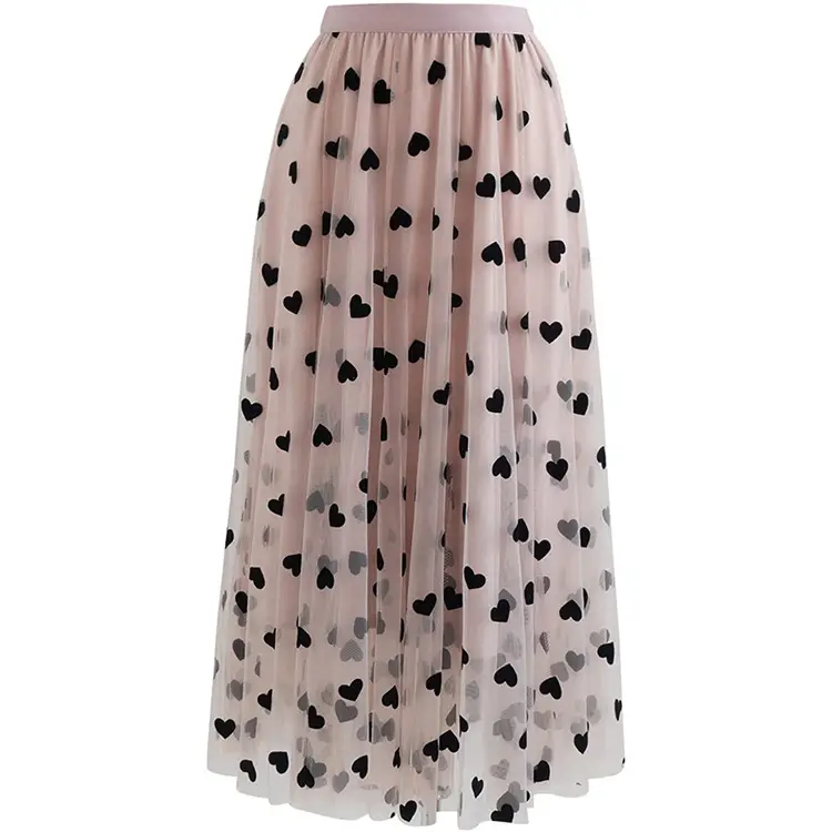 2022 French Style Floral Midi Dress with Fluffy Skirt - Image 8