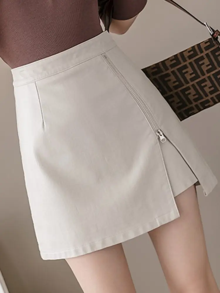 Black High Waist Leather Skirt for Women — feature 4