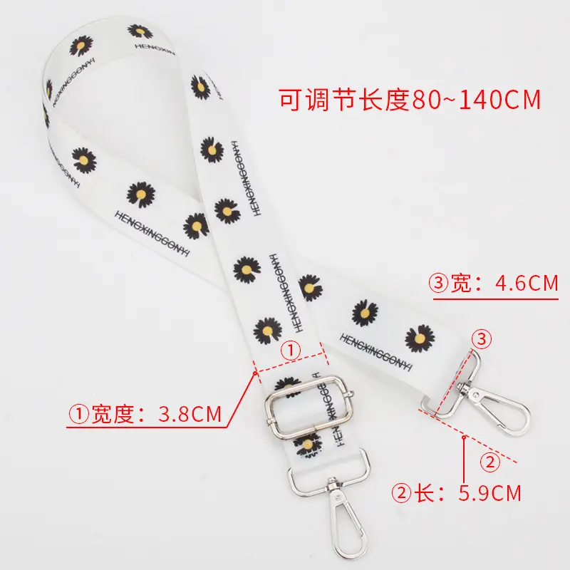 Orange Floral Crossbody Bag Strap Adjustable Multi Color - Image 17
