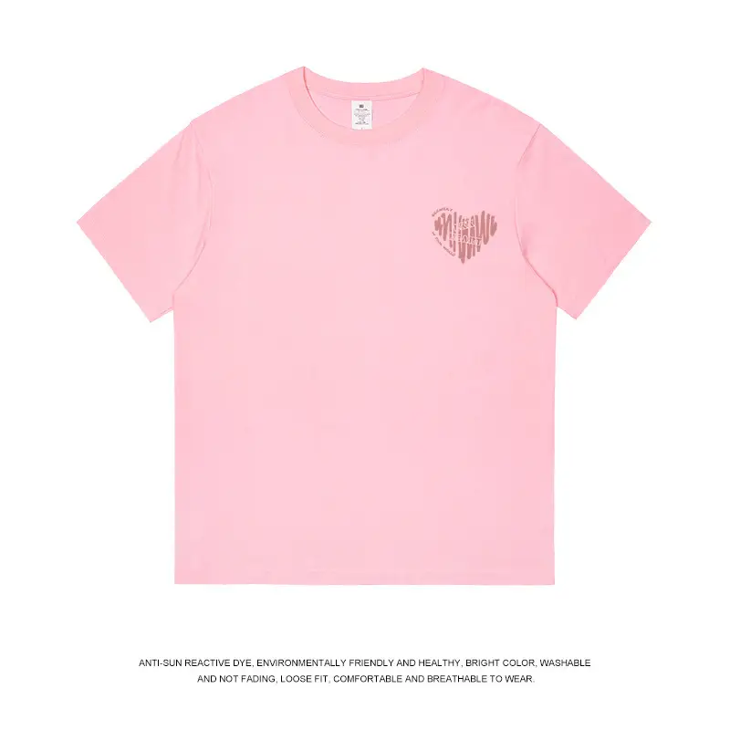 Women Pure Cotton Heart Print T-Shirt White - Image 7