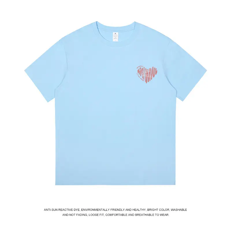 Women Pure Cotton Heart Print T-Shirt White - Image 8