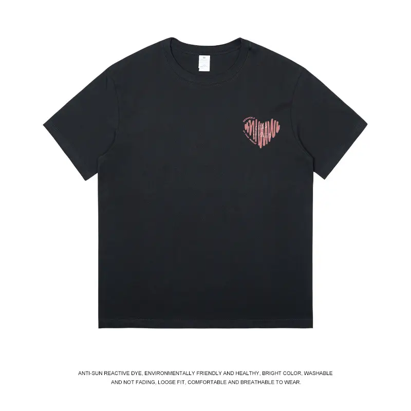 Women Pure Cotton Heart Print T-Shirt White - Image 2