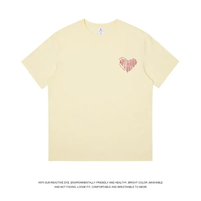 Women Pure Cotton Heart Print T-Shirt White - Image 4