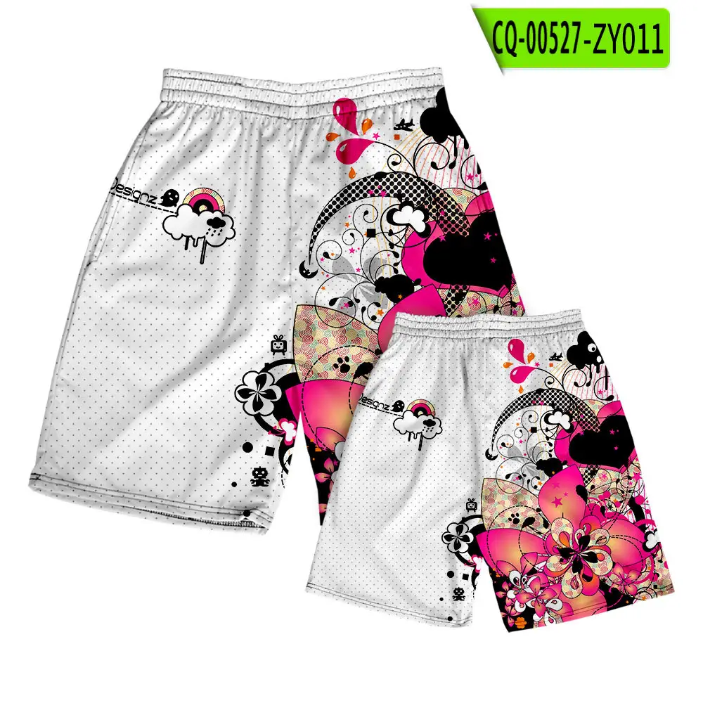 3D Love Printed Cross Border Shorts Set - Image 2