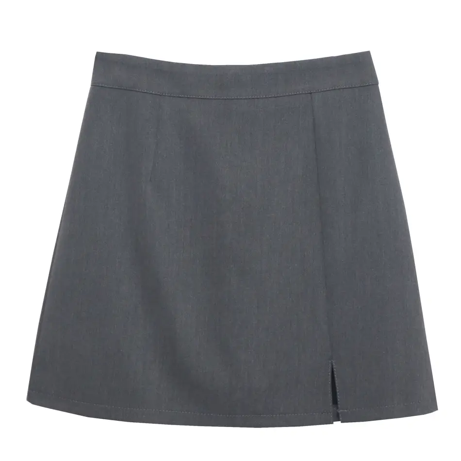 Women's 2023 A-Line Skirt Grey Slimming Fabric - Image 7