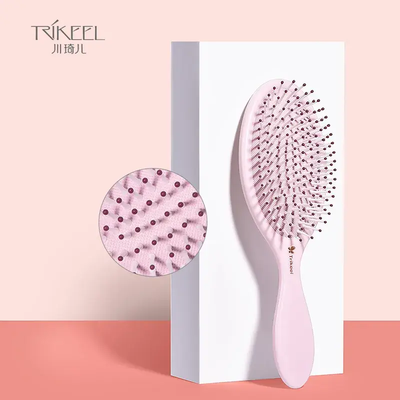 Women's Air Cushion Hair Brush Pink & Mint - Image 5