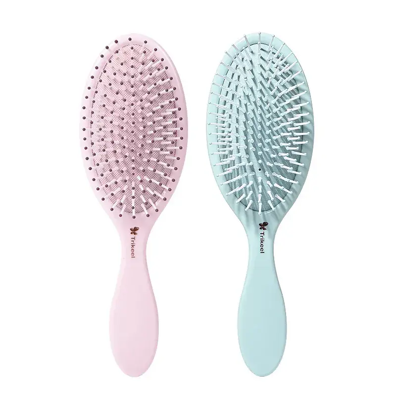 Women's Air Cushion Hair Brush Pink & Mint - Image 7