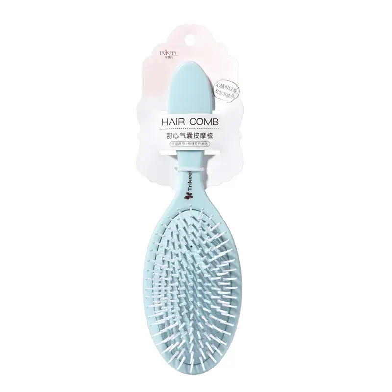 Women's Air Cushion Hair Brush Pink & Mint - Image 2