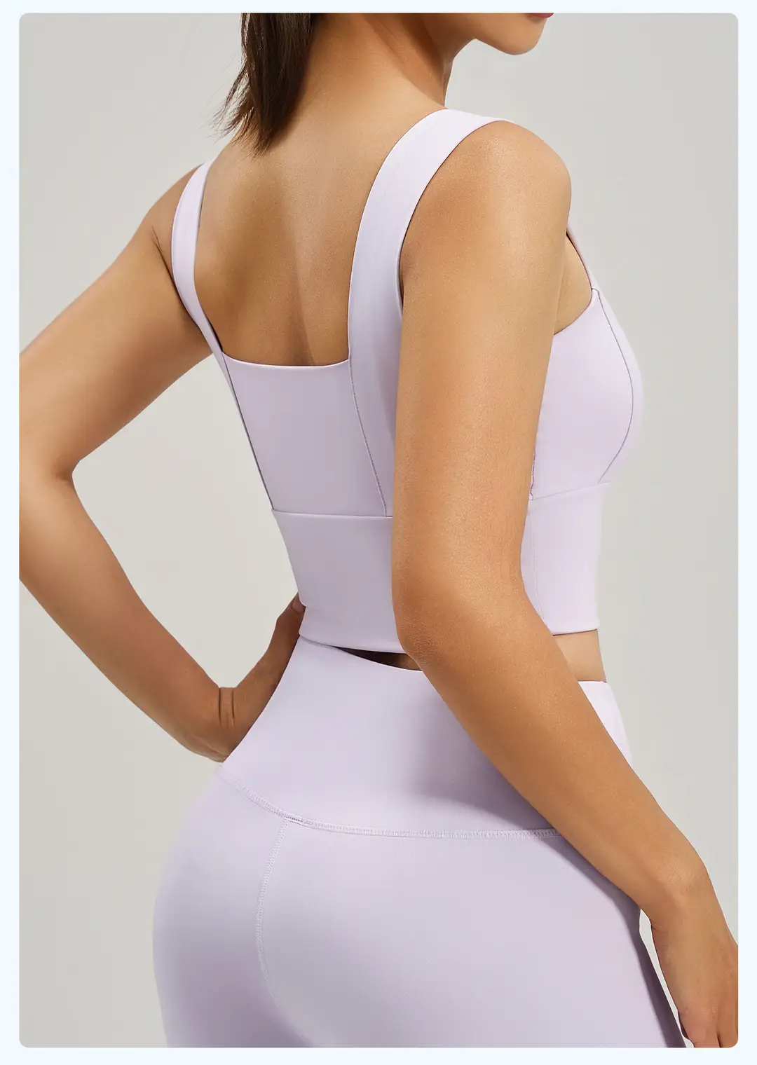 Cross-Border Popular Wide-Strap Sports Bra with Integrated Fixed Chest Pads, High-Intensity Yoga Vest, High-Elasticity Bra for Women — feature 19
